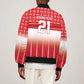 World Football Morocco Custom Bomber Jacket 1994 Away Retro Red Jersey - African Pride