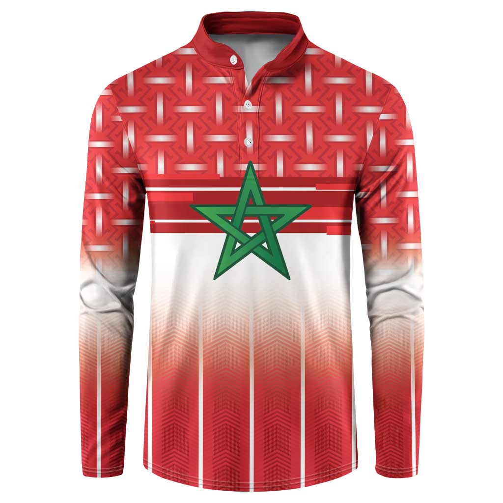 World Football Morocco Custom Button Sweatshirt 1994 Away Retro Red Jersey