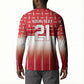 World Football Morocco Custom Button Sweatshirt 1994 Away Retro Red Jersey