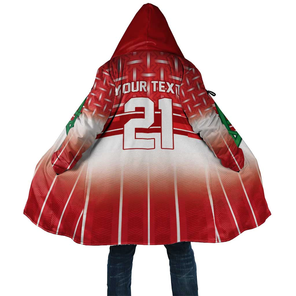 World Football Morocco Custom Cloak 1994 Away Retro Red Jersey - African Pride