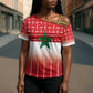 World Football Morocco Custom Cross Shoulder Shirt 1994 Away Retro Red Jersey - African Pride