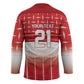 World Football Morocco Custom Hockey Jersey 1994 Away Retro Red Jersey - African Pride