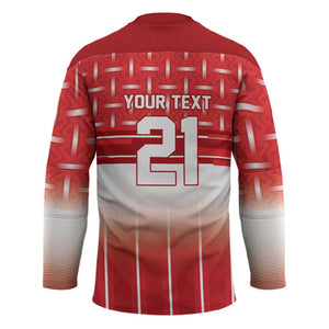 World Football Morocco Custom Hockey Jersey 1994 Away Retro Red Jersey - African Pride