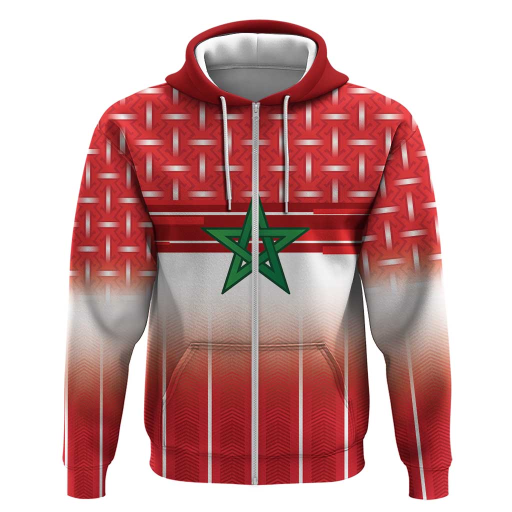 World Football Morocco Custom Hoodie 1994 Away Retro Red Jersey - African Pride