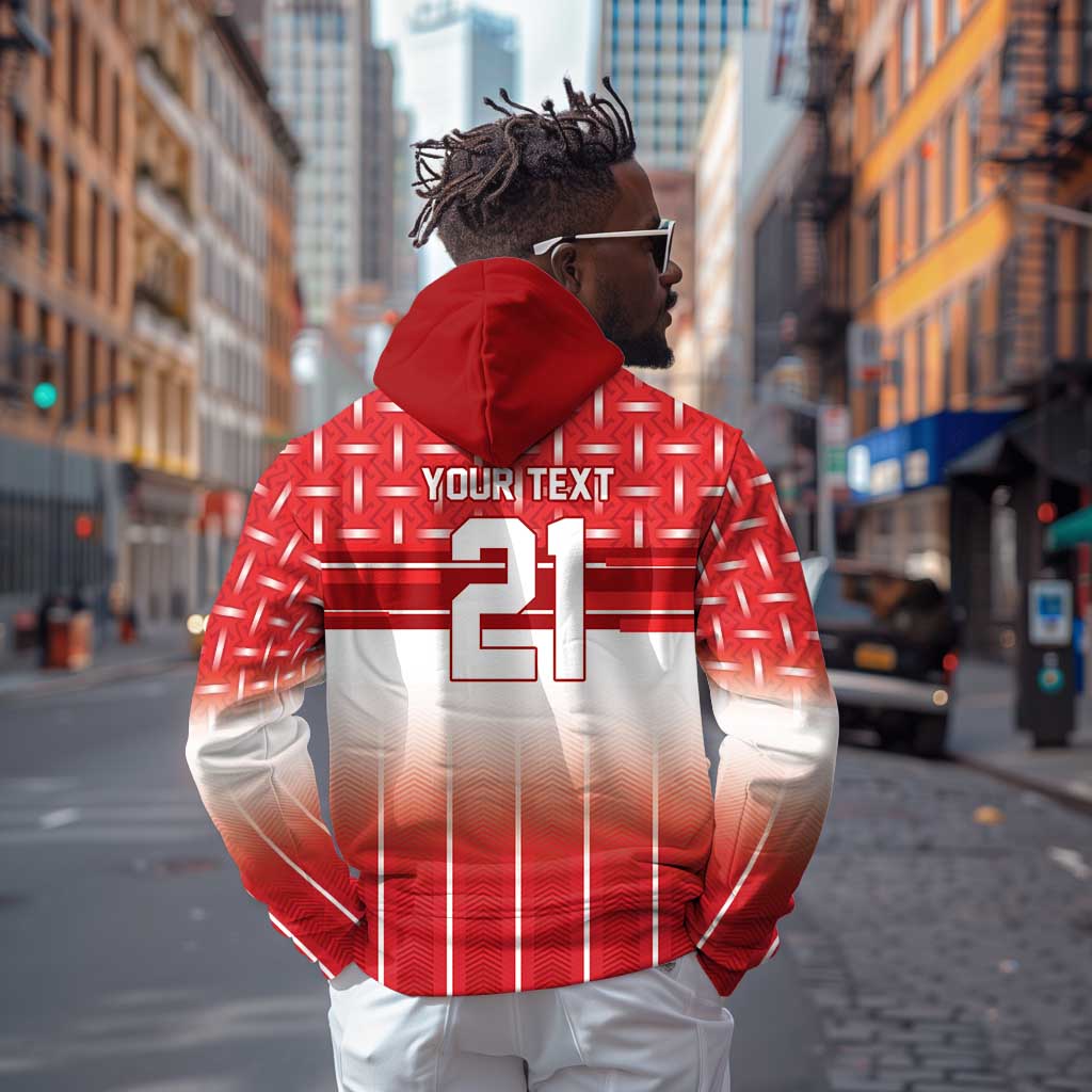 World Football Morocco Custom Hoodie 1994 Away Retro Red Jersey - African Pride