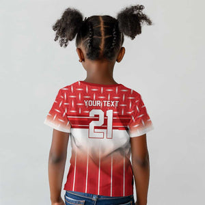 World Football Morocco Custom Kid T shirt 1994 Away Retro Red Jersey - African Pride