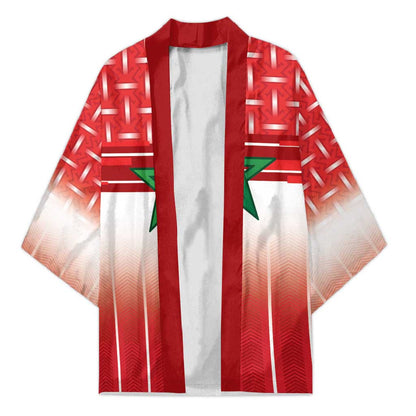 World Football Morocco Custom Kimono 1994 Away Retro Red Jersey - African Pride