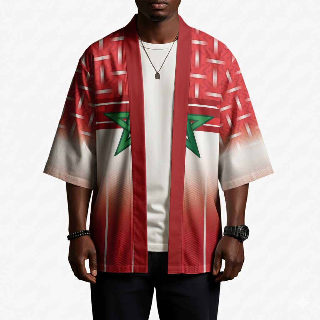 World Football Morocco Custom Kimono 1994 Away Retro Red Jersey - African Pride