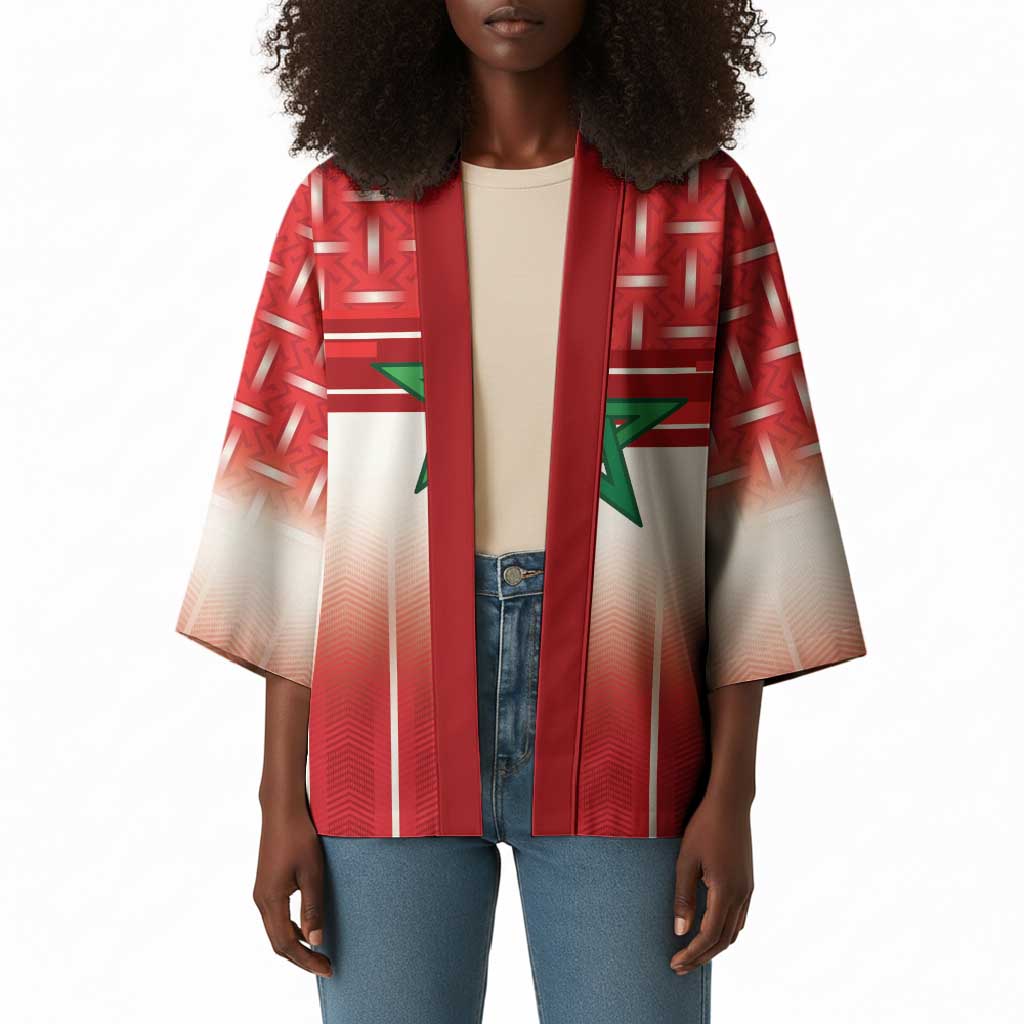World Football Morocco Custom Kimono 1994 Away Retro Red Jersey - African Pride