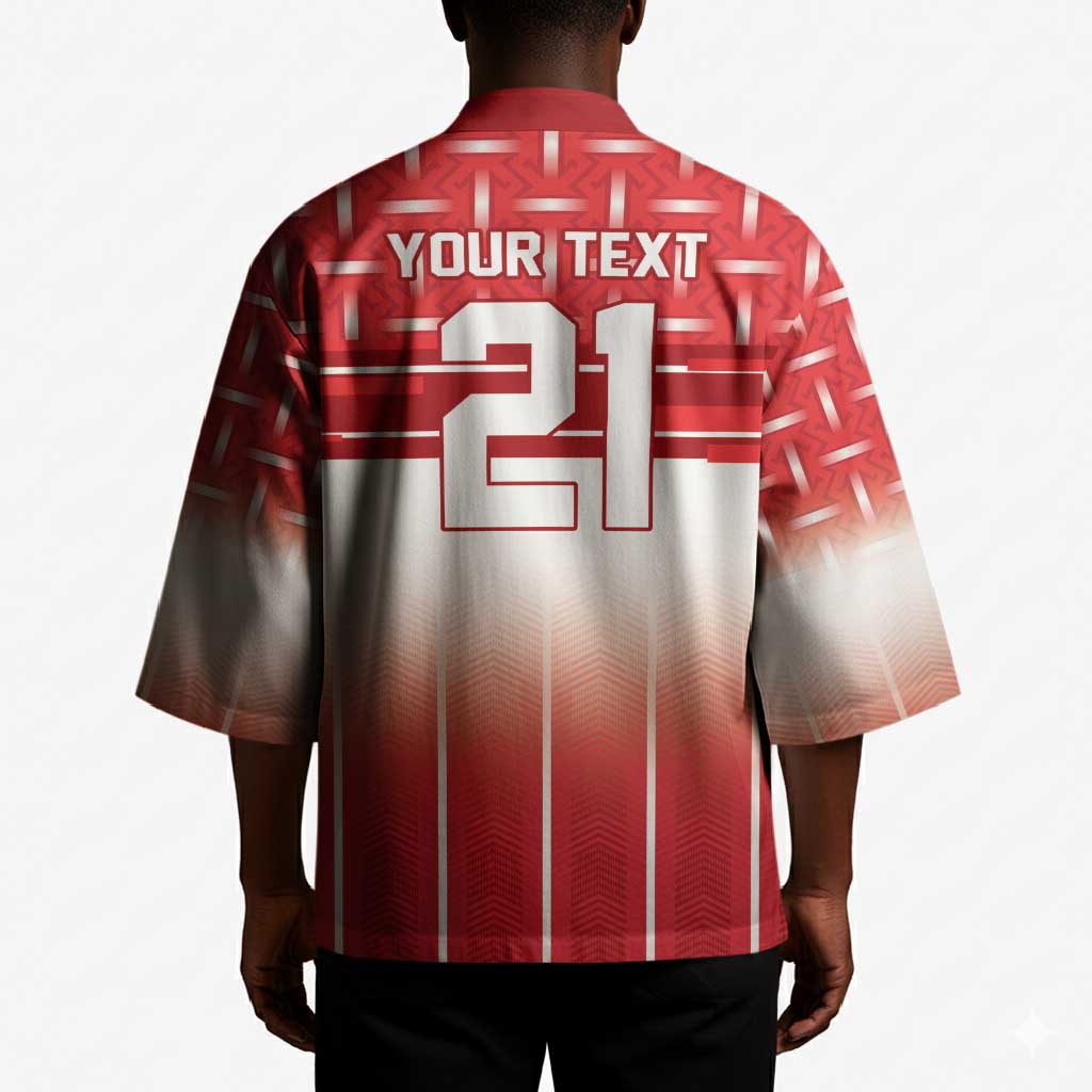 World Football Morocco Custom Kimono 1994 Away Retro Red Jersey - African Pride