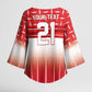 World Football Morocco Custom Kimono Sleeve Blouse 1994 Away Retro Red Jersey - African Pride