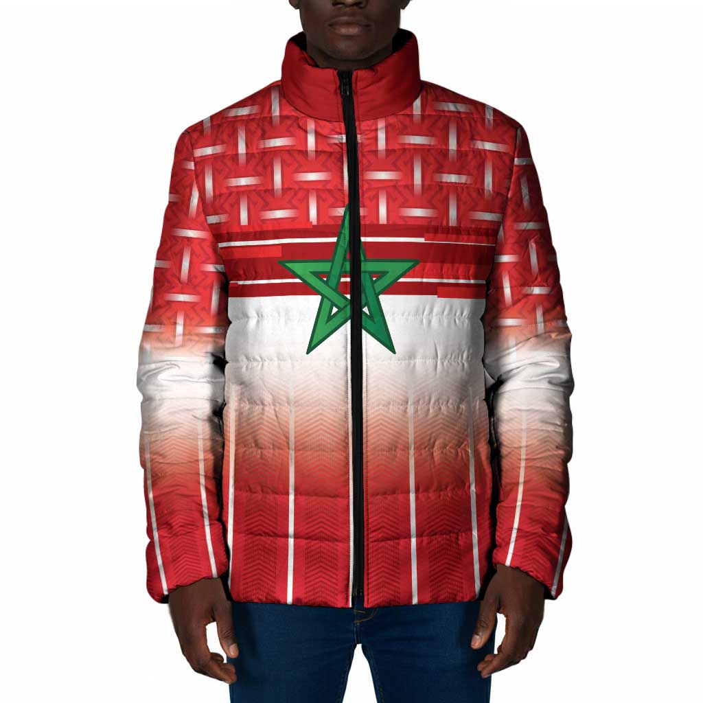 World Football Morocco Custom Padded Jacket 1994 Away Retro Red Jersey - African Pride