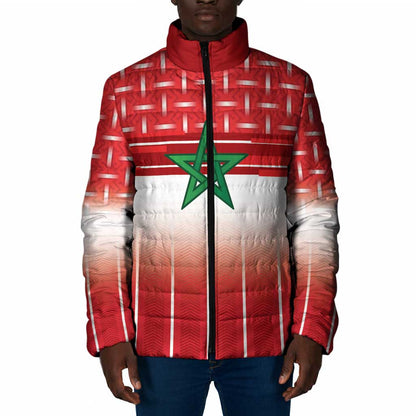 World Football Morocco Custom Padded Jacket 1994 Away Retro Red Jersey - African Pride