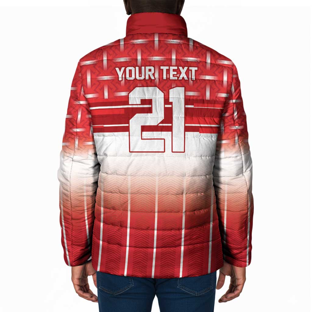 World Football Morocco Custom Padded Jacket 1994 Away Retro Red Jersey - African Pride