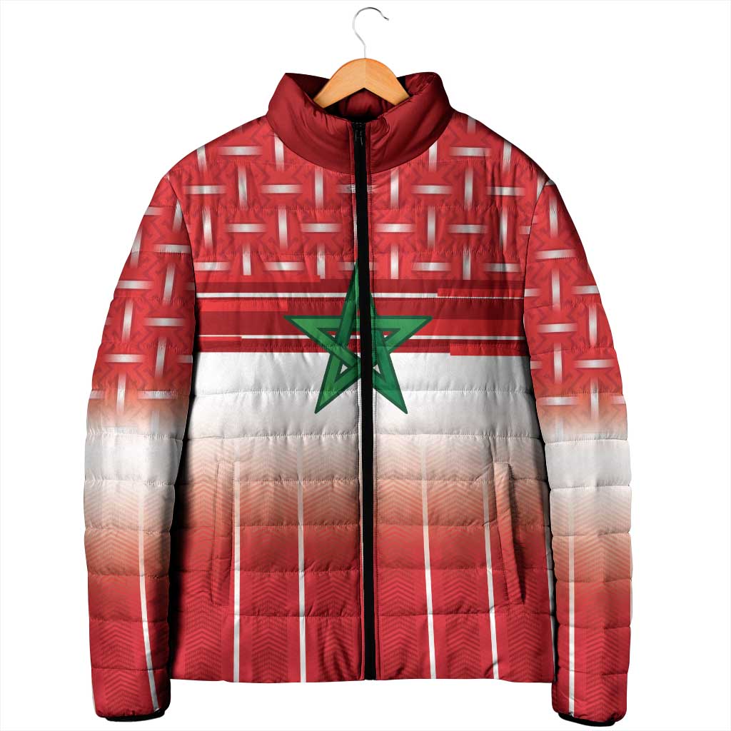 World Football Morocco Custom Padded Jacket 1994 Away Retro Red Jersey - African Pride