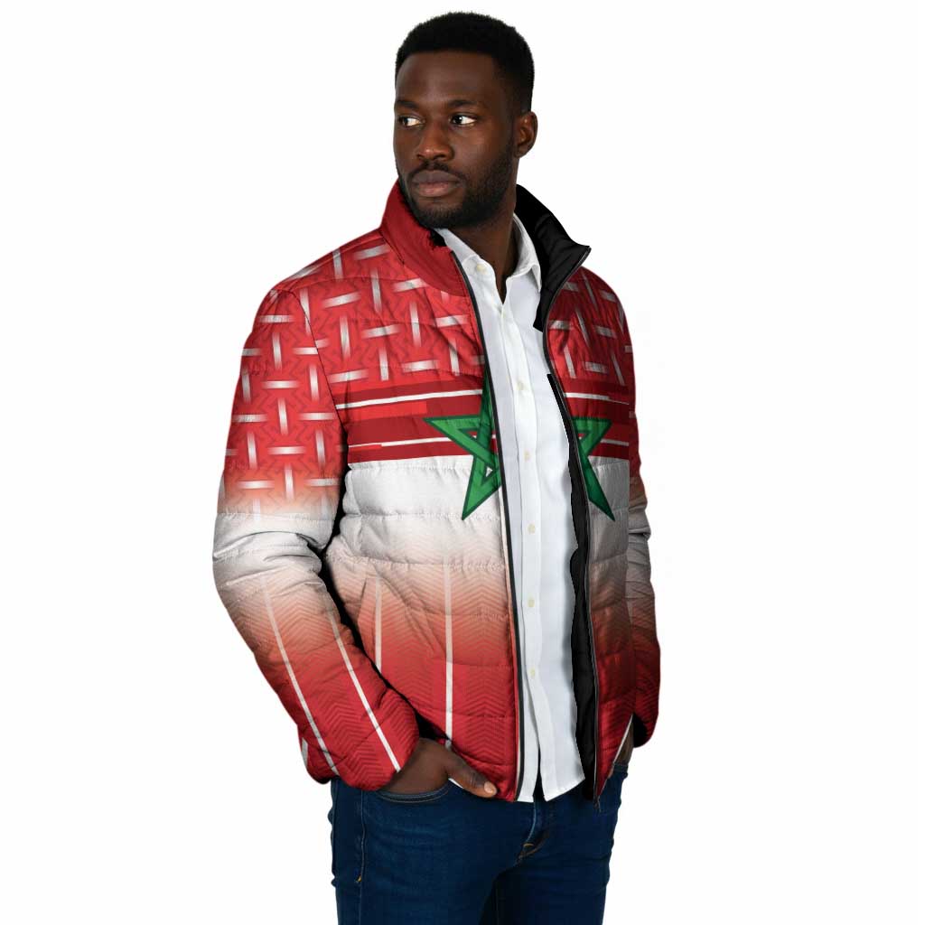 World Football Morocco Custom Padded Jacket 1994 Away Retro Red Jersey - African Pride