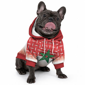 World Football Morocco Custom Pet Hoodie 1994 Away Retro Red Jersey