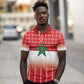 World Football Morocco Custom Polo Shirt 1994 Away Retro Red Jersey - African Pride