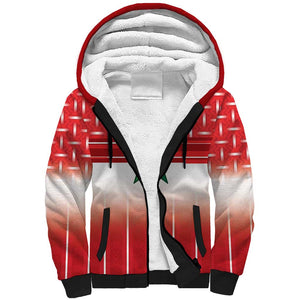 World Football Morocco Custom Sherpa Hoodie 1994 Away Retro Red Jersey - African Pride