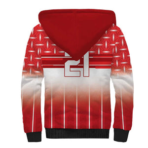 World Football Morocco Custom Sherpa Hoodie 1994 Away Retro Red Jersey - African Pride