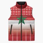 World Football Morocco Custom Sleeveless Puffer Jacket 1994 Away Retro Red Jersey - African Pride