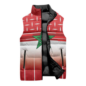World Football Morocco Custom Sleeveless Puffer Jacket 1994 Away Retro Red Jersey - African Pride