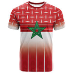 World Football Morocco Custom T shirt 1994 Away Retro Red Jersey - African Pride