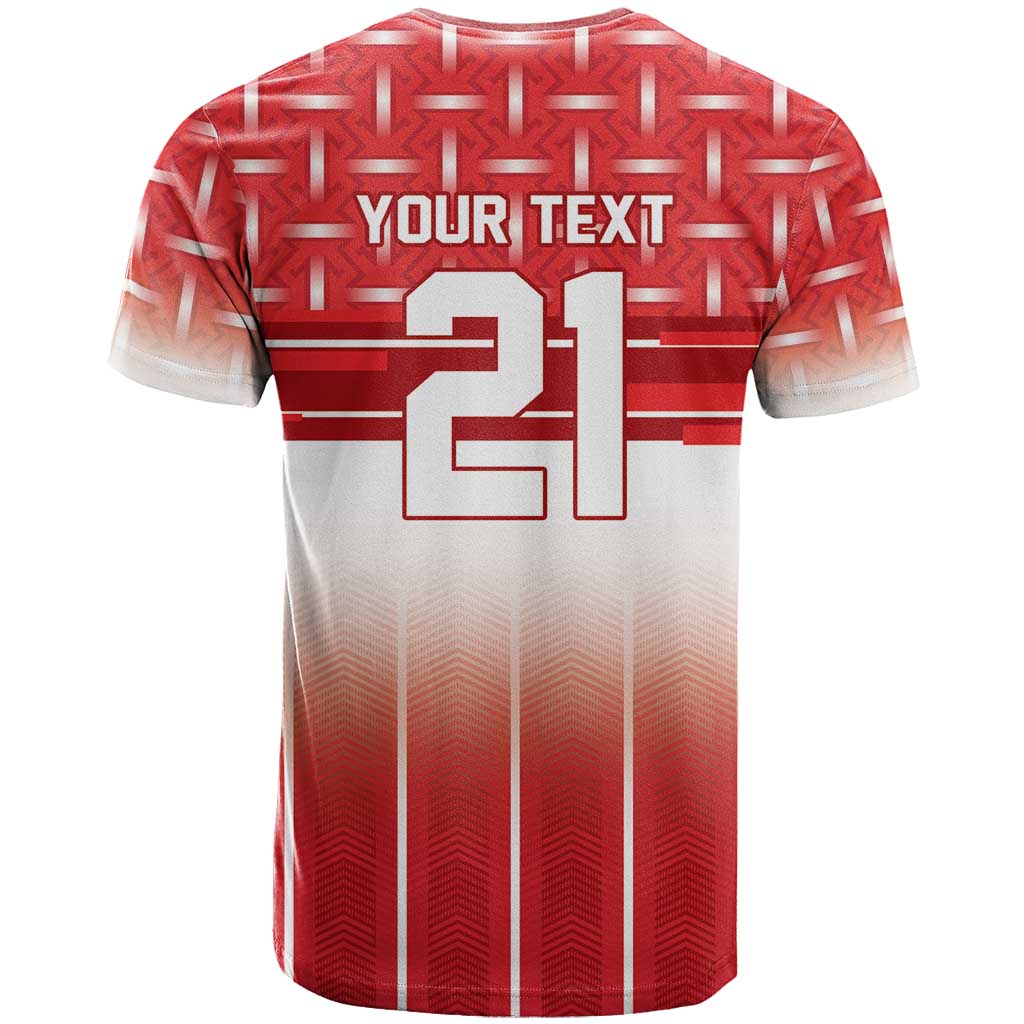 World Football Morocco Custom T shirt 1994 Away Retro Red Jersey - African Pride