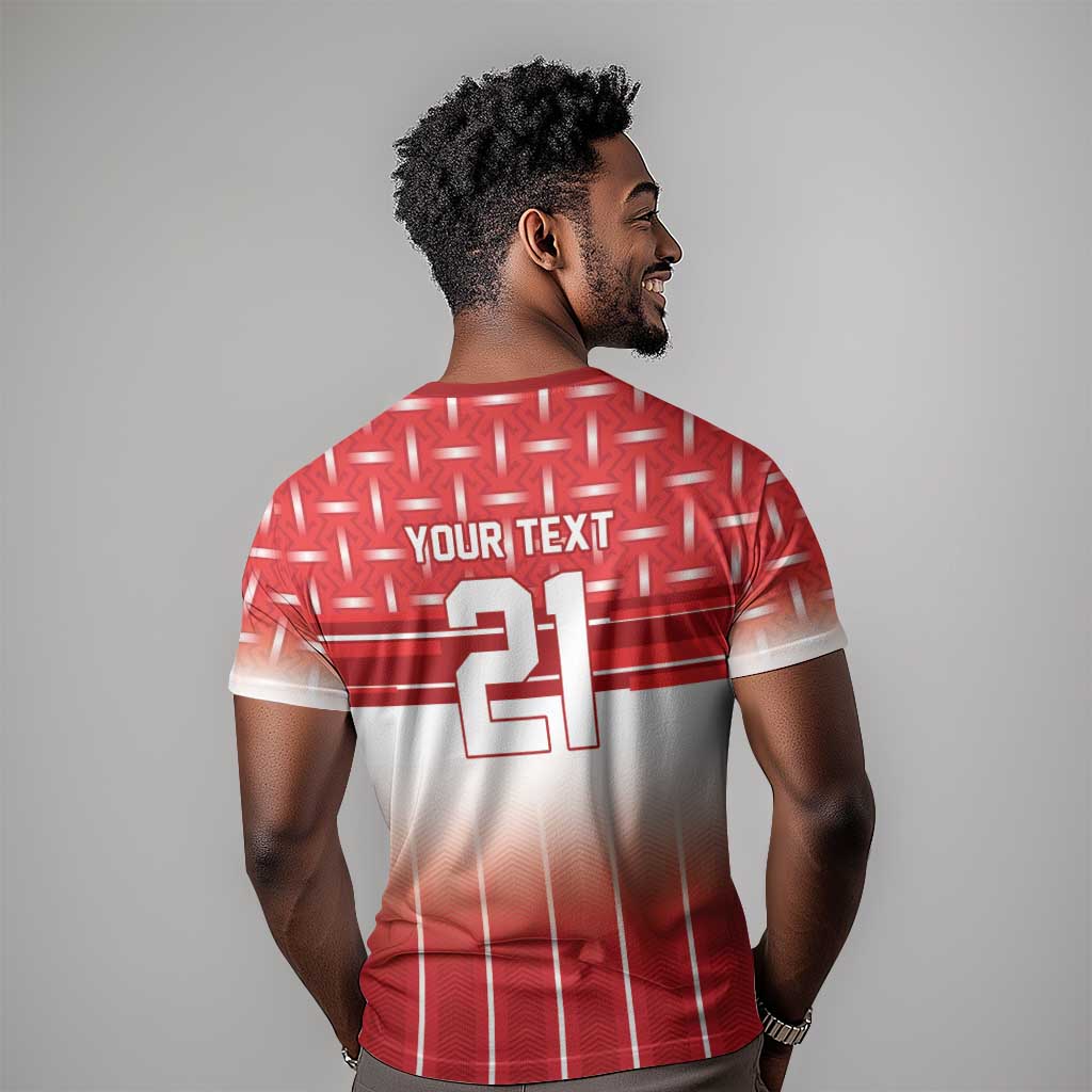 World Football Morocco Custom T shirt 1994 Away Retro Red Jersey - African Pride