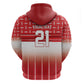 World Football Morocco Custom Zip Hoodie 1994 Away Retro Red Jersey - African Pride