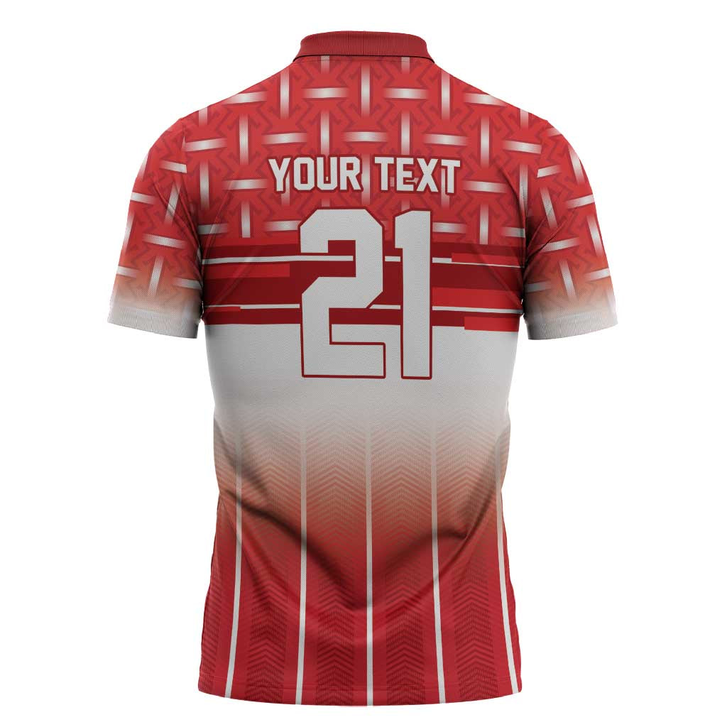 World Football Morocco Custom Zipper Polo Shirt 1994 Away Retro Red Jersey - African Pride