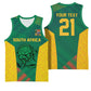 World Football 2026 South Africa Custom Basketball Jersey Tradional Protea Kente Pattern - African Pride
