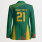 World Football 2026 South Africa Custom Blazer Tradional Protea Kente Pattern - African Pride