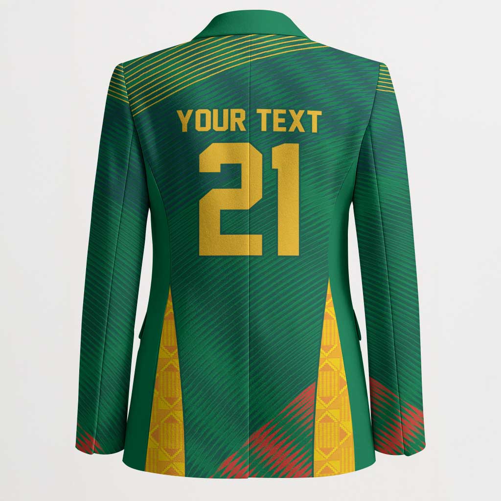 World Football 2026 South Africa Custom Blazer Tradional Protea Kente Pattern - African Pride