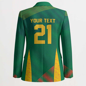 World Football 2026 South Africa Custom Blazer Tradional Protea Kente Pattern - African Pride