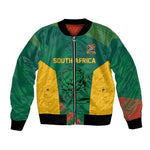 World Football 2026 South Africa Custom Bomber Jacket Tradional Protea Kente Pattern - African Pride