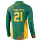 World Football 2026 South Africa Custom Button Sweatshirt Tradional Protea Kente Pattern