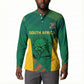 World Football 2026 South Africa Custom Button Sweatshirt Tradional Protea Kente Pattern
