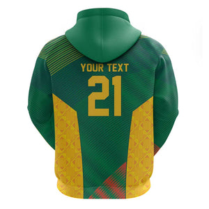 World Football 2026 South Africa Custom Hoodie Tradional Protea Kente Pattern - African Pride