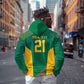 World Football 2026 South Africa Custom Hoodie Tradional Protea Kente Pattern - African Pride