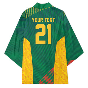 World Football 2026 South Africa Custom Kimono Tradional Protea Kente Pattern - African Pride