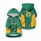 World Football 2026 South Africa Custom Pet Hoodie Traditional Protea Kente Pattern