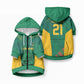 World Football 2026 South Africa Custom Pet Hoodie Traditional Protea Kente Pattern