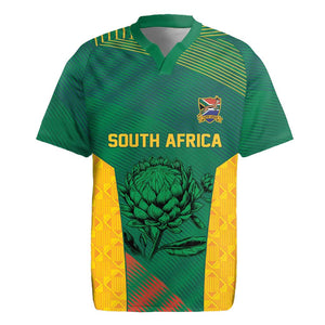 World Football 2026 South Africa Custom Rugby Jersey Tradional Protea Kente Pattern - African Pride