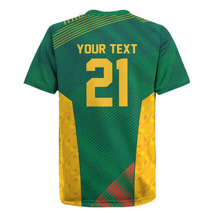 World Football 2026 South Africa Custom Rugby Jersey Tradional Protea Kente Pattern - African Pride