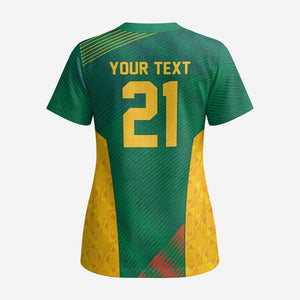 World Football 2026 South Africa Custom Scrub Top Tradional Protea Kente Pattern - African Pride
