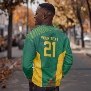 World Football 2026 South Africa Custom Sweatshirt Tradional Protea Kente Pattern - African Pride