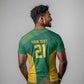 World Football 2026 South Africa Custom T shirt Tradional Protea Kente Pattern - African Pride