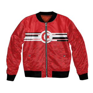 World Football 2026 Tunisia Custom Bomber Jacket Traditional Islamic Motif - African Pride