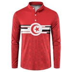 World Football 2026 Tunisia Custom Button Sweatshirt Traditional Islamic Motif